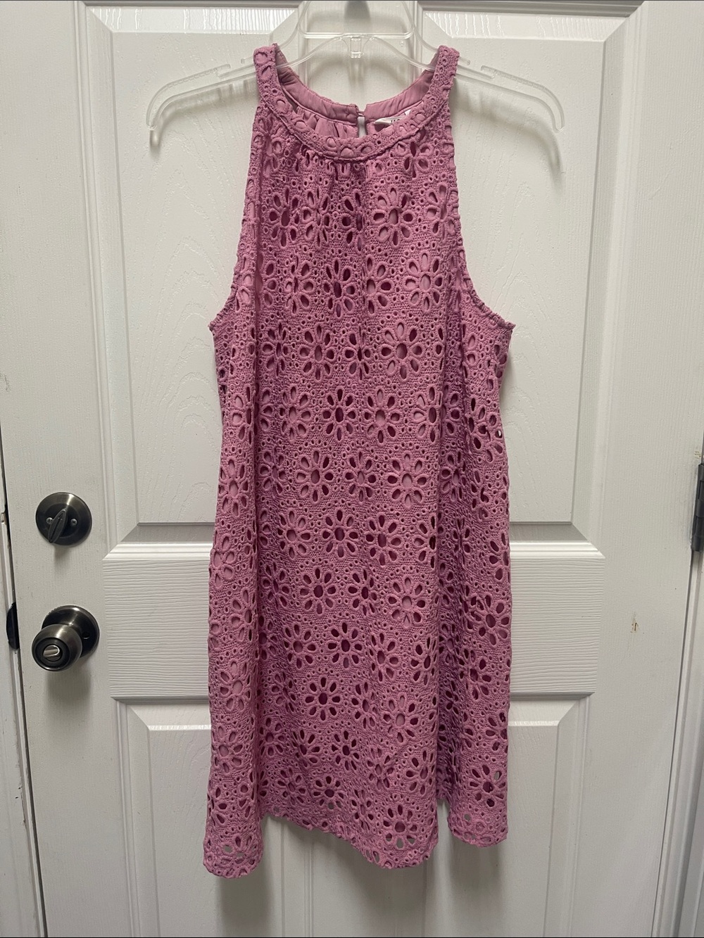 Jack by BB Dakota Pink Crochet Mini Dress size S